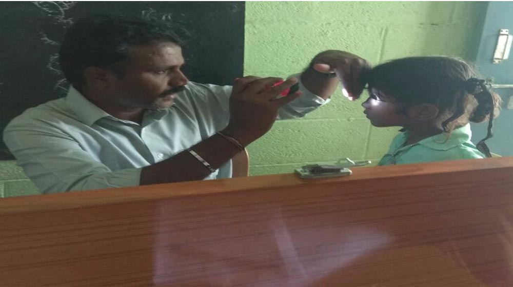 EYE CHECK UP @ Bala gurukulam Primary school , Ch – 49 on 05-09-18