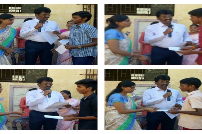 School Toppers Award @ Govt Hr Sec School , GKM Colony , 21st June 2018