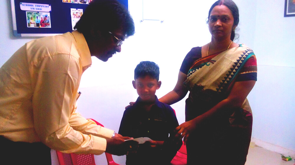 School Fees Paid To Mas Priyan Studying In 2nd Std, 06 Jun 2016