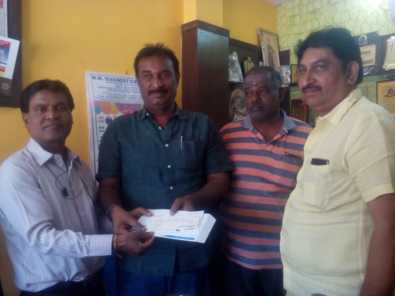 FUNDING FOR DIALYSIS KITS @ Lions dialysis centre Kolathur – 08-09-18