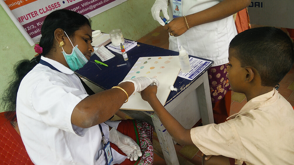 Blood Grouping Camp @ Govt Primary School, Chennai, 19 Jan 2018