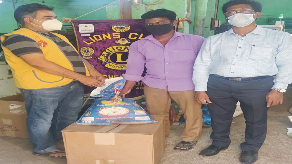 Lions Club Activities – Donation of Provisions