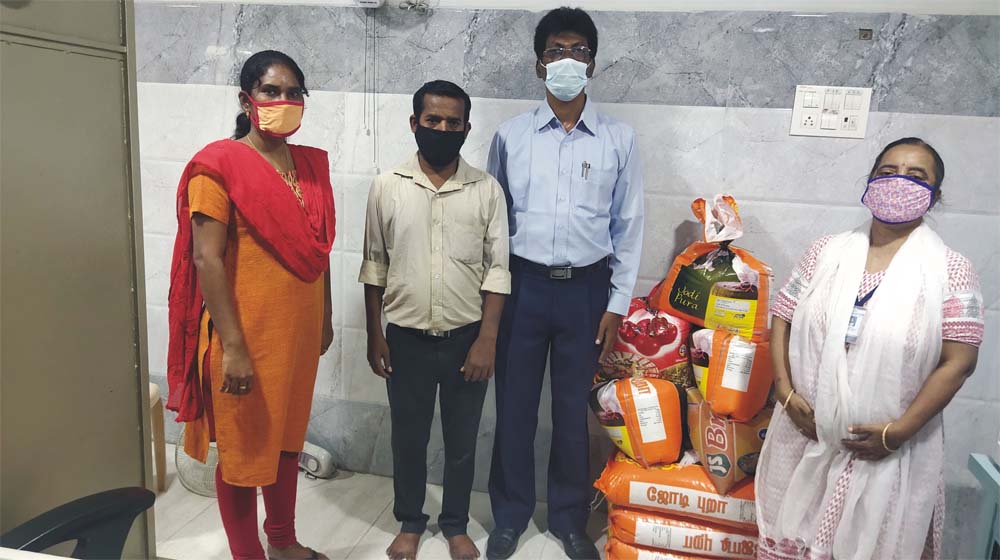 Donation of Rice bags