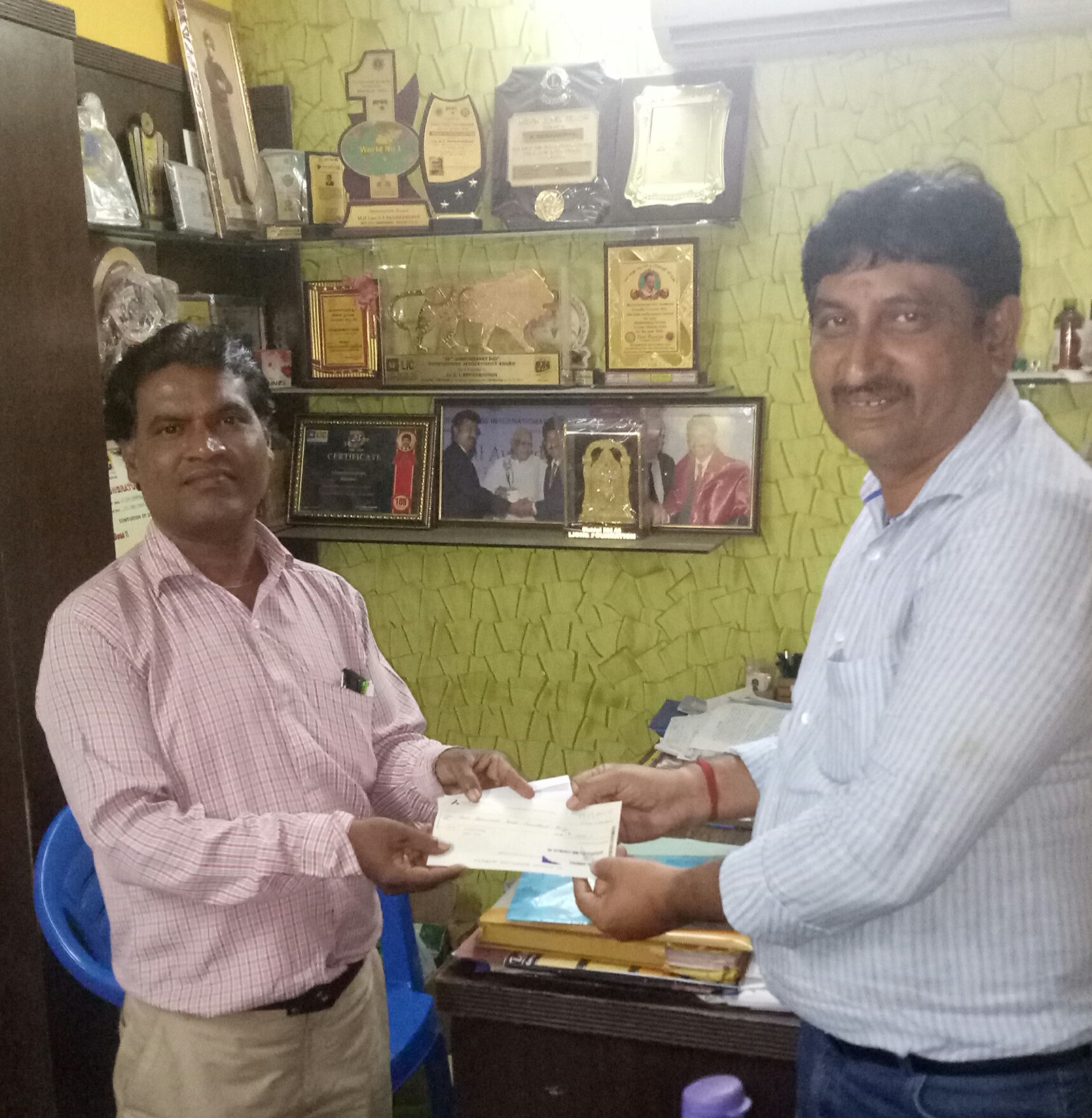 Donation of Fans for an orphanage on 04-10-18