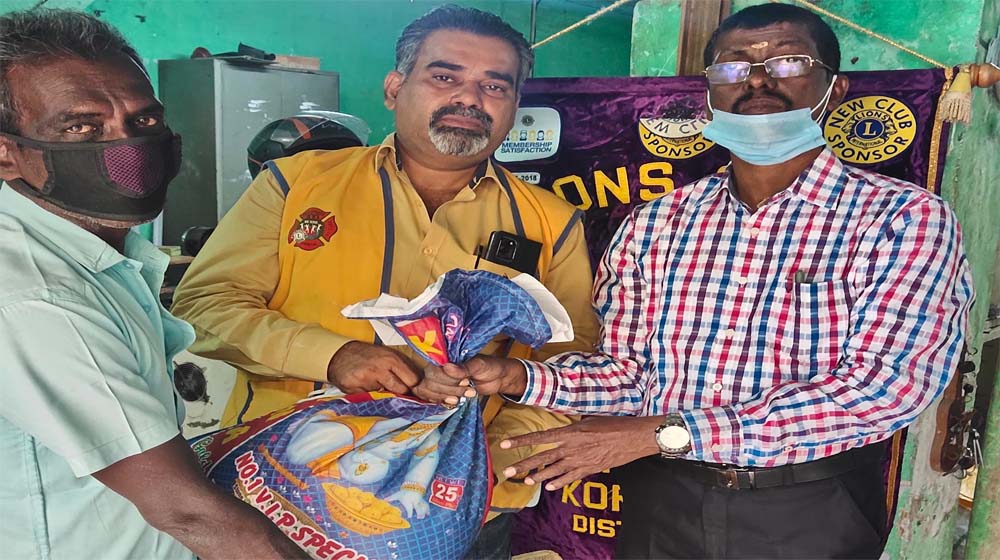 DONATION OF PROVISIONS & RICE BAGS