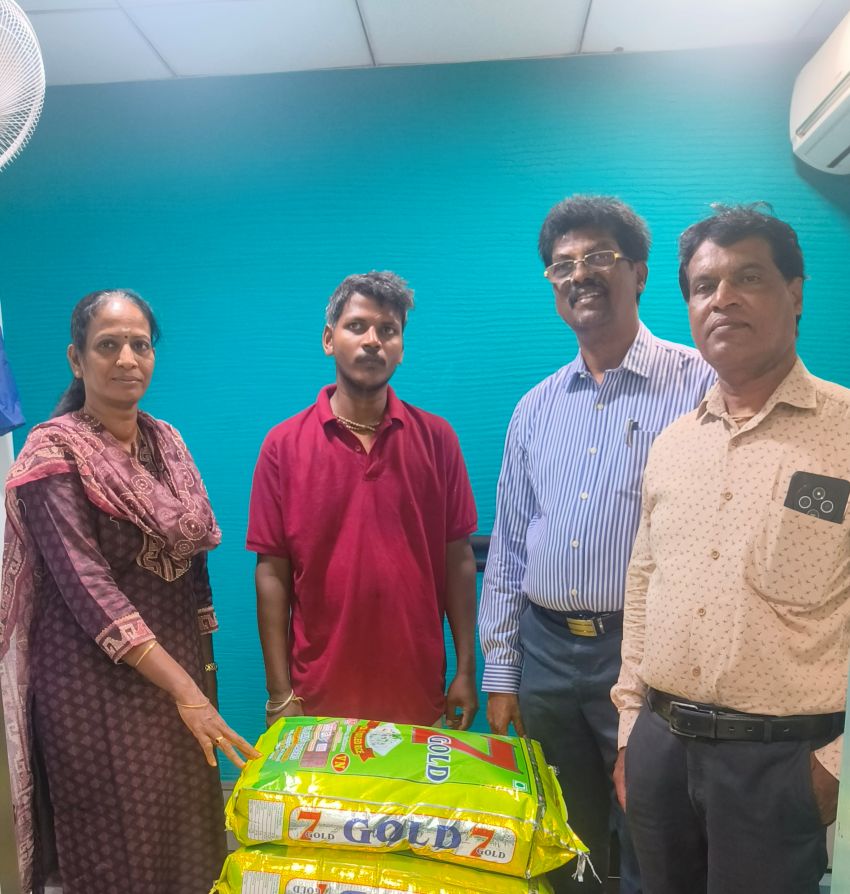 DONATION OF RICE BAGS